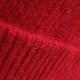 Bonnet en laine Angora - Rouge Garnet - Stradale x Mackie - Détail matière