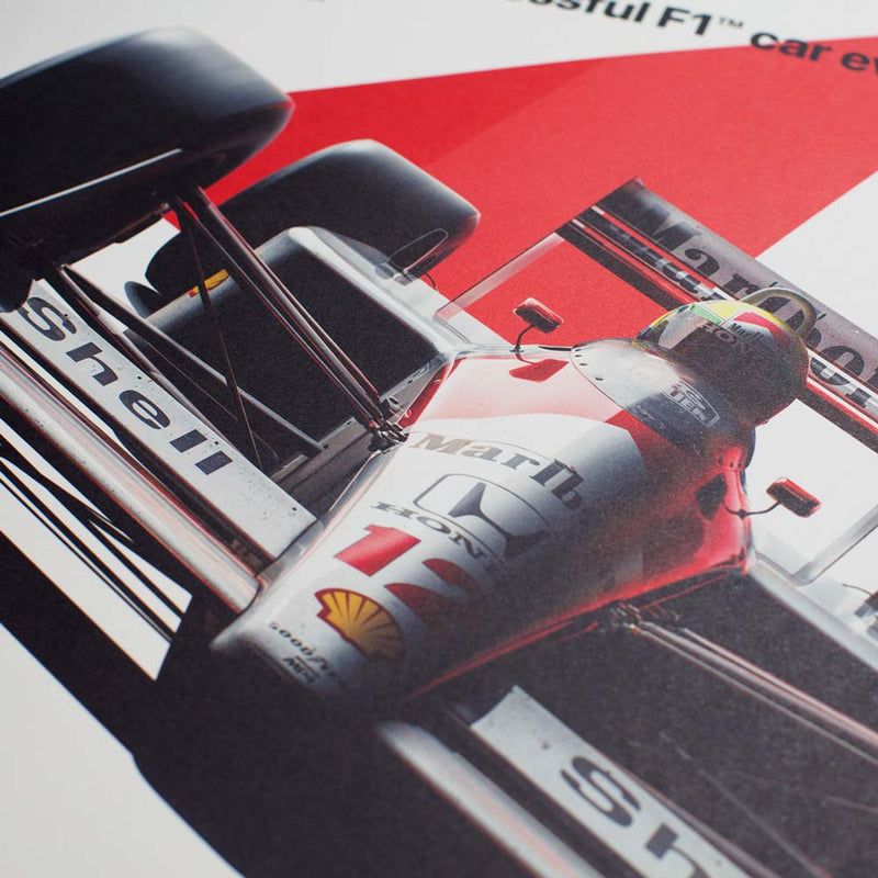 Affiche McLaren MP4/4 - Ayrton Senna  - MP4/4 - 1988 - Automobilist - détail