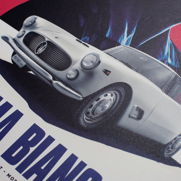 Affiche Maserati 3500 GT - Dama Bianca - 1957